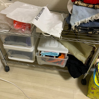 銀ラック 収納ラック 衣装ラックの画像