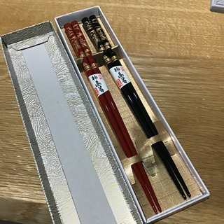 新品未使用 輪島箸 夫婦箸の画像