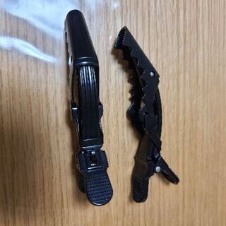 ワニワニクリップ(ヘアクリップ)黒２本