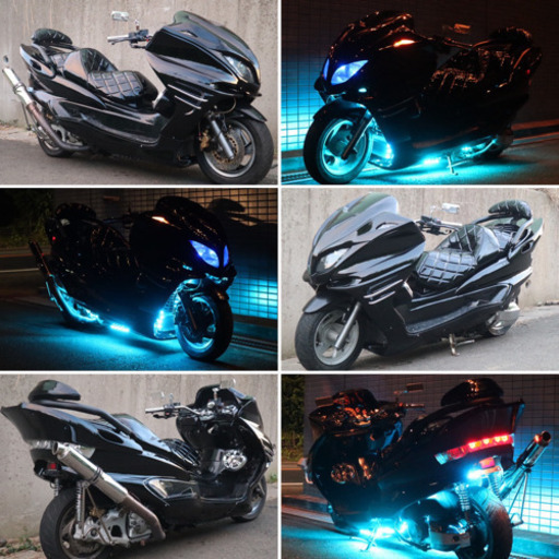 値下げ！！【YAMAHA マジェスティ】ブラック フルカスタム  外装、エアロ新品 LED