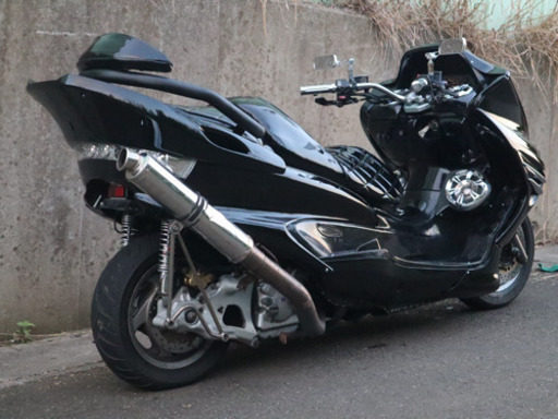 値下げ！！【YAMAHA マジェスティ】ブラック フルカスタム  外装、エアロ新品 LED