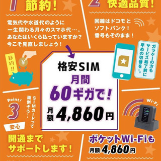 格安SIM販売の画像