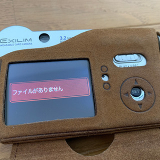 CASIO EXILIM 小型デジカメ 専用カバー＋128MBメモリ付の画像