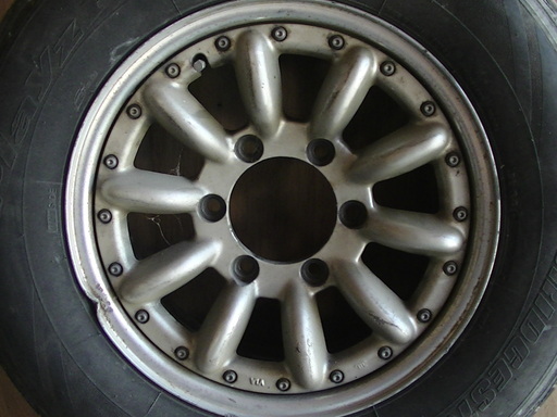 値引き ハイエース グランビア BS プレイズ 215/70r15 2013年15週製造 デセム 6.5j +30 4本セット