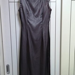 アオザイ上下セット 黒/ピンク・上衣シルクの画像