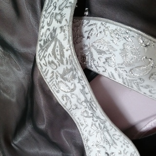 アオザイ上下セット 黒/ピンク・上衣シルクの画像