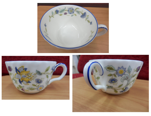ミントン ハドンホール カップ＆ソーサー 4客セット ブルー2 グリーン2 MINTON HADDON HALL ペイペイ対応 札幌市