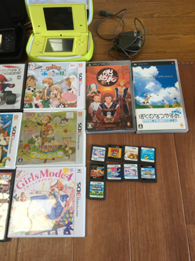 ゲーム大量セット！！ds本体4台セット、dvd、pspソフト、3dsソフト、ps4 ソフト