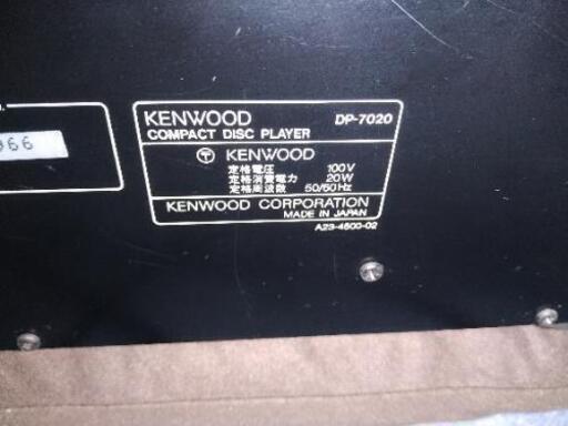 KENWOODのCDプレイヤー