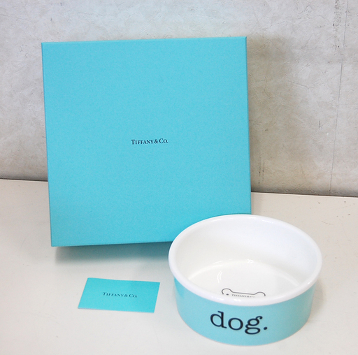 TIFFANY＆Co. ドッグボウル 元箱付き フードボウル ペット用品