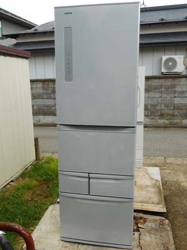 TOSHIBA 426L 冷凍冷蔵庫 GR-G43G-SS 2014年製