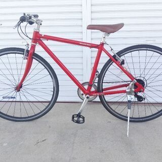 あさひ製WEEKEND アルミ 700C シマノ7速 460mm RED クロス クロスバイク WEEKEND BIKES 7段変速 レッド 配送無料 あさひ製WEEKEND