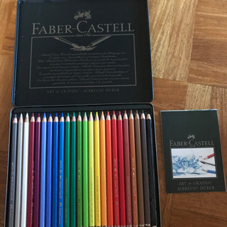 ファーバーカステル FABER-CASTELL 水彩鉛筆 24色 缶入り 未使用の画像