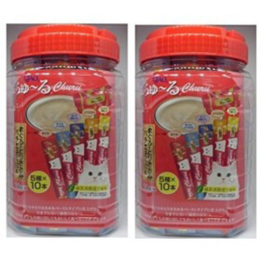 チャオ (CIAO) 猫用おやつ EXちゅ~る まぐろバラエティ お得な10個セット 14g×50本 x 10個（合計500本）