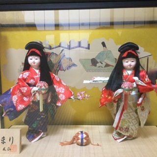 日本人形てまり　古いものですが状態は良好です