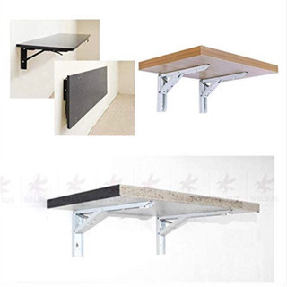 【日本正規品 & 送料無料】棚受け金具 最大80kg負荷   おしゃれ 棚受け 白2本の画像