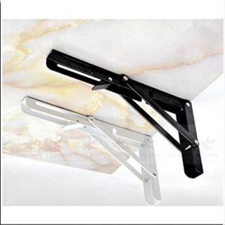 【日本正規品 & 送料無料】棚受け金具 最大80kg負荷   おしゃれ 棚受け 白2本の画像