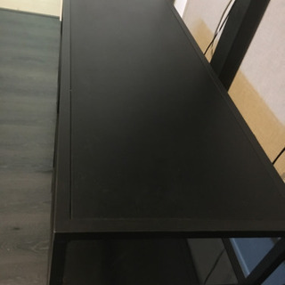 VITTSJÖ ヴィットショー テレビ台, ブラックブラウン, ガラス, 100x36x53 cm イケア  IKEAの画像