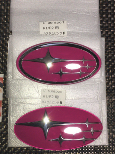 値下げ‼️ 6連星オーナメントセットと STiピンクメタルエンブレムセットです。