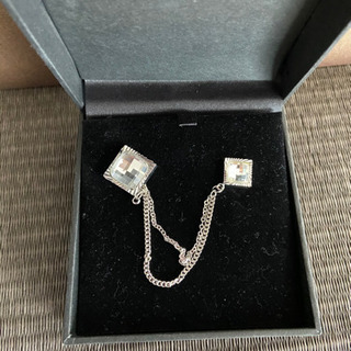 ウェディング新郎　シャツ、サスペンダー、カフスボタンセットの画像