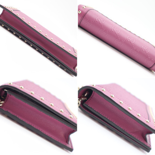 《GUCCI/チェーンウォレットグッチシマ》 Sランク 388397 箱 極美品