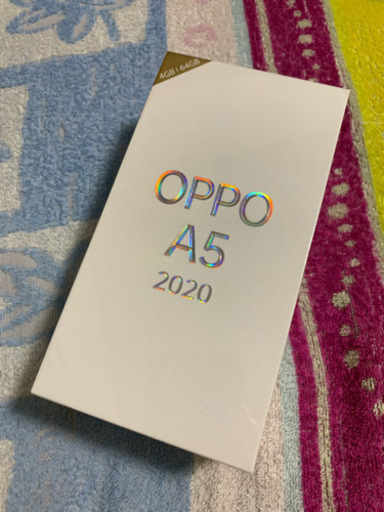 新品未使用！OPPOオッポA5 ブルー　SIMフリー　楽天モバイル
