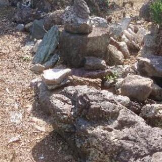 石、岩、庭石の画像
