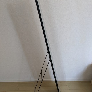 スタンドミラー黒　全身鏡・姿見　高さ150cm x 幅30cm　DMN-3015 BK　永井興産の画像