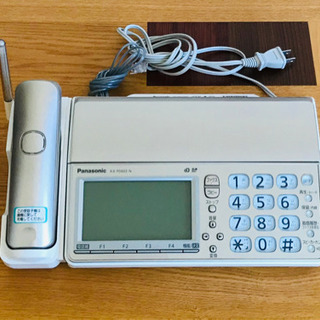 【美品】パナソニック電話機(FAX付き) 、子機、説明書、通電確認済