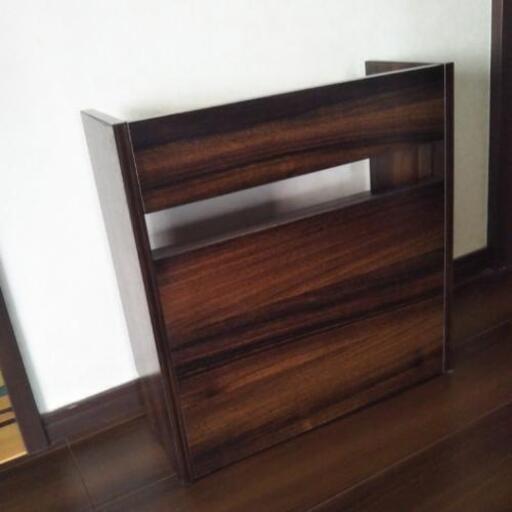 美品☆　Wi-Fiルーター収納棚　ダークブラウン