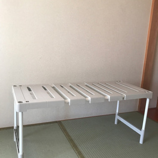 ★【お取引決定】クローゼット収納棚　伸縮タイプ　80〜93×37...