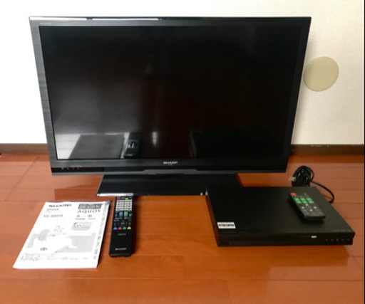 AQUOSテレビ + DVDプレーヤー　セット