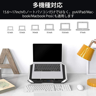 【風力モニター付き】【冷やして処理性能アップ】ノートパソコン冷却ファンの画像