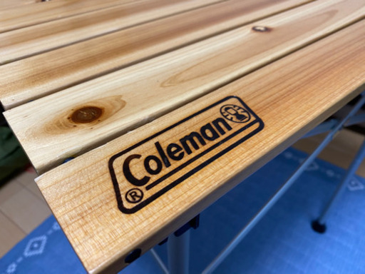 【キャンプギア】Coleman ナチュラルウッドロールテーブル