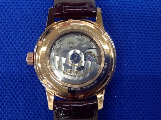 【期間限定！ジモティー見たで5％OFF】SEIKO メカニカル SARC018 6R21-00B0 パワーリザーブ 自動巻き 純正革ベルト腕時計