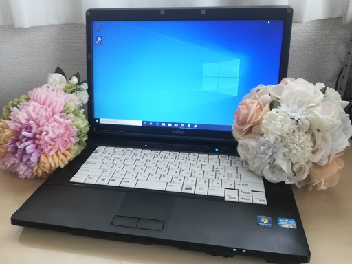 (お打合せ中)ノートパソコンD 富士通 LIFEBOOK A572/F CPU:core i3 メモリ:4GB HDD:320GB OS:Windows10Pro(64bit) 15.6型 無線LAN有(Wi-Fi子機アダプター付き) 光学ドライブ内蔵