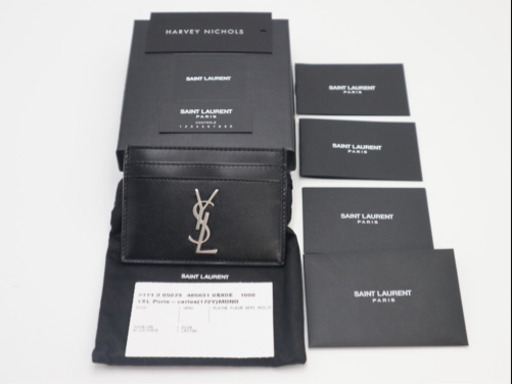《SAINT LAURENT/カード ケース》Sランク 485631 未使用品