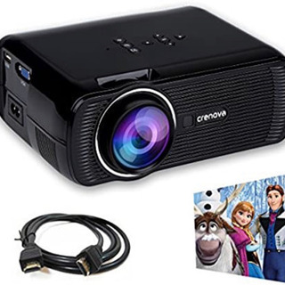 Crenova XPE460ミニLEDプロジェクター 1200ル...
