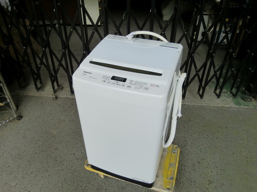 全自動洗濯機 7.5kg ホワイト HW-G75A Hisense ハイセンス 2018年製