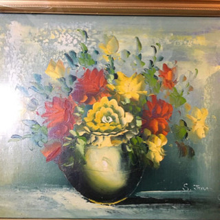 油彩画 静物画の画像