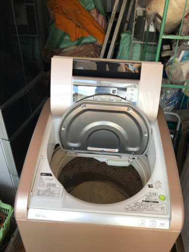 【名古屋市近郊配送可能】日立　ビートウォッシュ　洗濯乾燥機　BW-D10SV 10kg 2014年