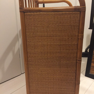籐家具  収納 4段の画像