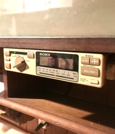 SONY タイマー付きラジオ