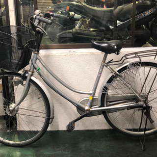 婦人車26インチオートライト付き