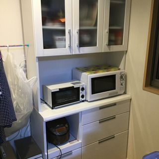 【受け渡し者決定】ニトリ　キッチンボード　カップボード　ダリア100