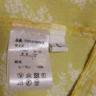 値下げ　レーヨン100%ワンピースLサイズの画像