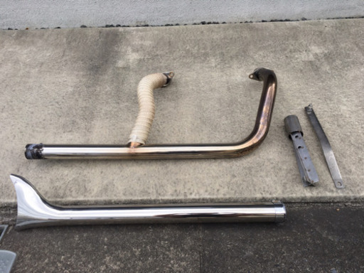 シャドウ400用　マフラー　フィッシュテール