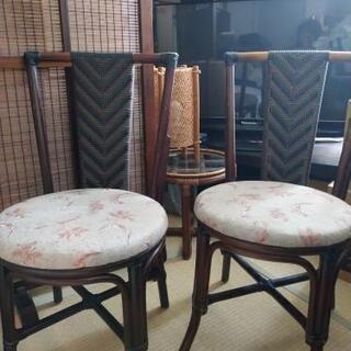 籘椅子…布張り   の画像