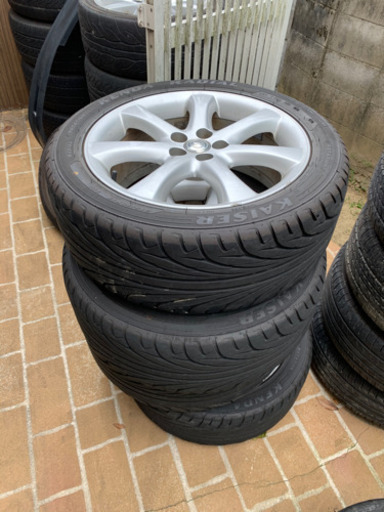 ウィッシュ　プリウスなど　215/50R17 PCD100 5H 7J +50