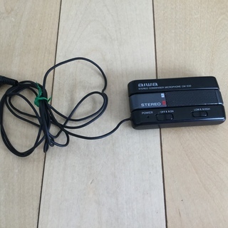 ★中古★AIWA製小型ステレオマイクCM-S32★直接受渡可能(...